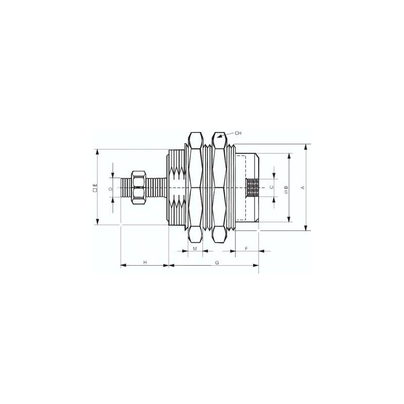 Wkrecany silownik pneumatyczny 10, skok 5mm