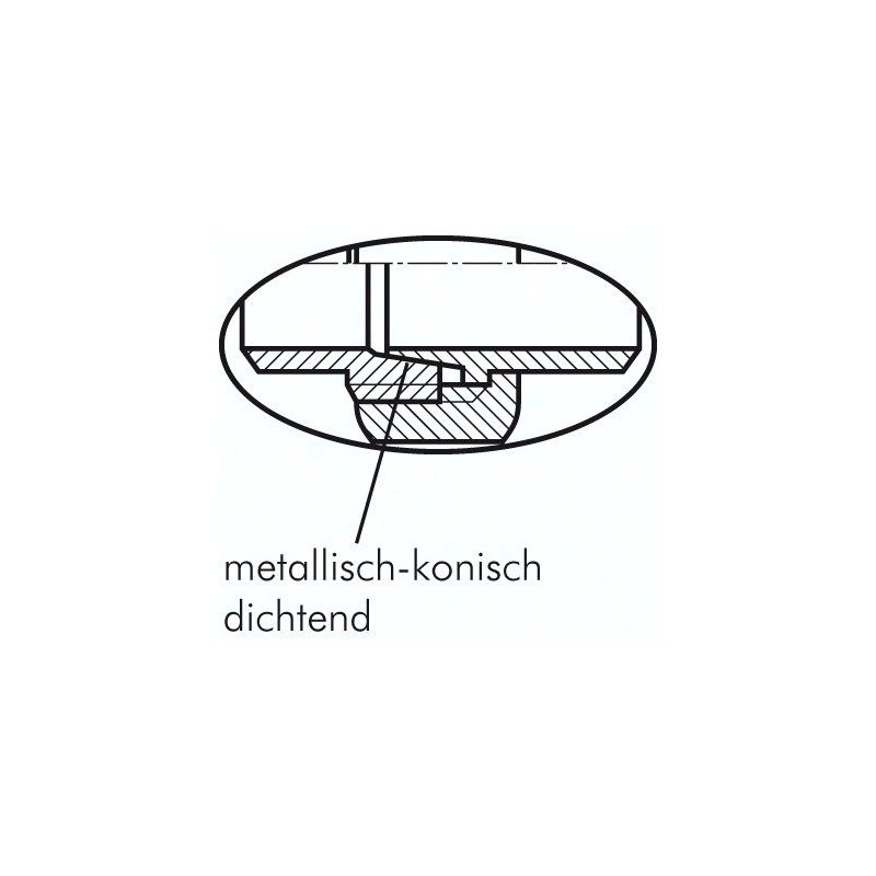 Śrubunek do wspawania, uszczelnienie stożkowe, Rp 1 1/4"(GW)-42,4mm