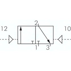 Zawór pneumatyczny 3/2 G 1/8, bistabilny