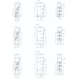Zawór pneumatyczny 5/2 G1/8, bistabilny