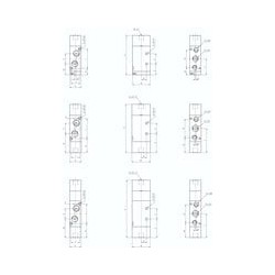 Zawór pneumatyczny 5/2 G1/8, bistabilny