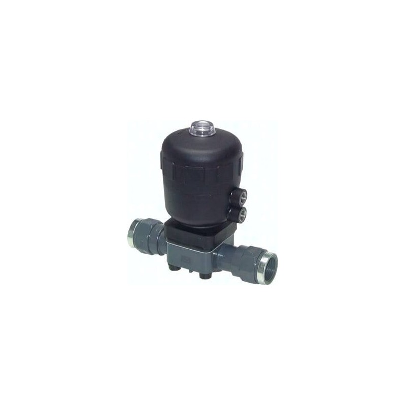 Zawór membranowy PCW (NC) / FKM, Rp 1 1/4" (GW)