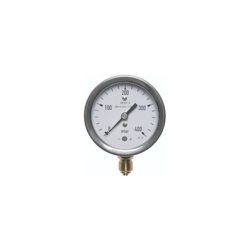 Manometr pionowy D 63, -25 do 0 mbar, G1/4
