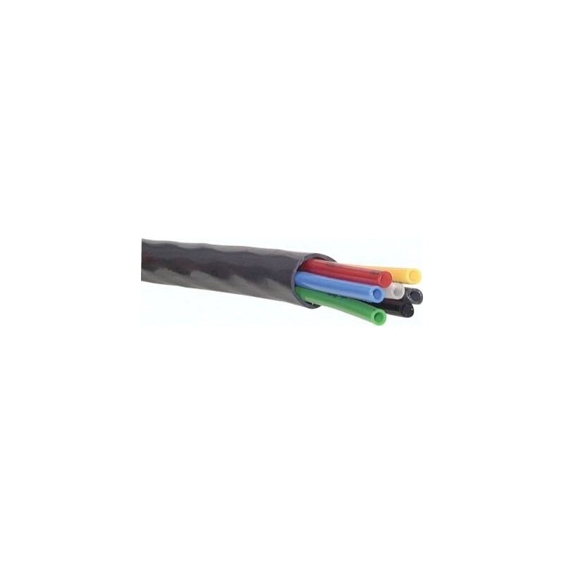wąż wieloprzewodowy poliamidowy 6x4 mm, Rolka 25 m 7 zylowa