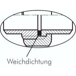 Śrubunek do wspawania, uszczelnienie płaskie, 60,3mm