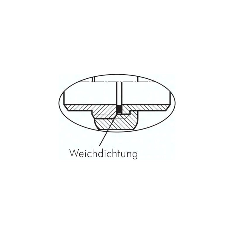 Śrubunek do wspawania, uszczelnienie płaskie, 60,3mm