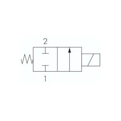 2/2-drogowy zawór elektromagnetyczny G 3/4" bez