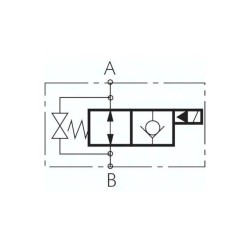 2/2-drogowy zawór, bez napiecia otwarty (NO), jednostronny