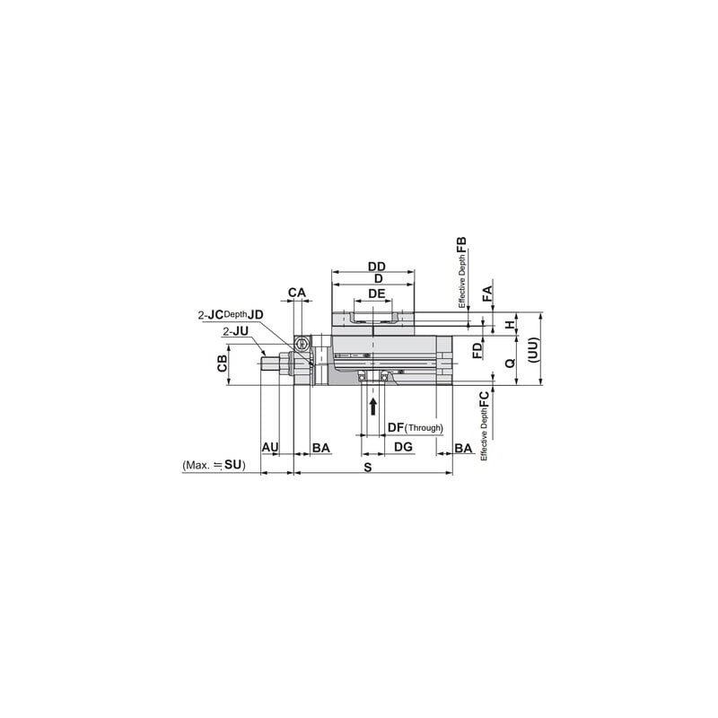 Stół obrotowy z systemem zębatkowym D30, seria CAQ - PNEUER