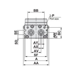 Stół obrotowy z systemem zębatkowym D30, seria CAQ - PNEUER