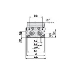 Stół obrotowy z systemem zębatkowym D30, seria CAQ - PNEUER
