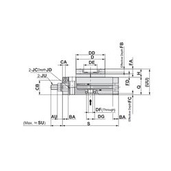 Stół obrotowy z systemem zębatkowym D30, seria CAQ - PNEUER