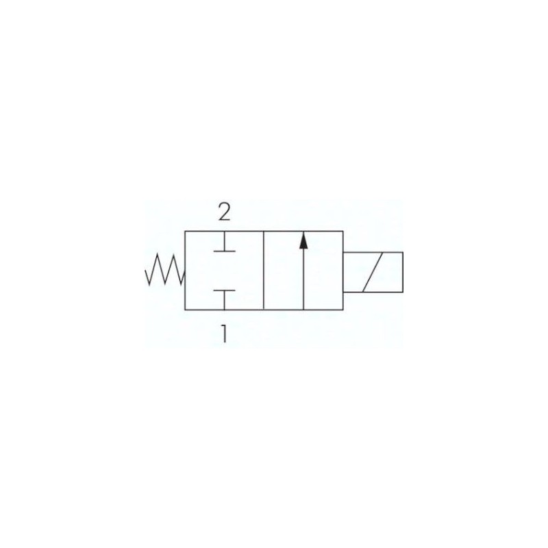 2/2-drogowy zawór elektromagnetyczny mosiezny G 1/4", 0 - 13 bar, NC, Eco