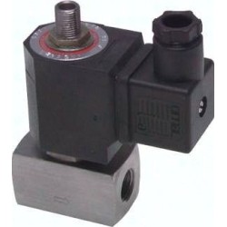 Zawór 3/2-drogowy elektromagnetyczny stal szl. G 1/8" bez napiecia otwarty (NO)