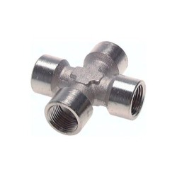 Czwórnik G1/4(GW), 16 bar, mosiądz niklowany