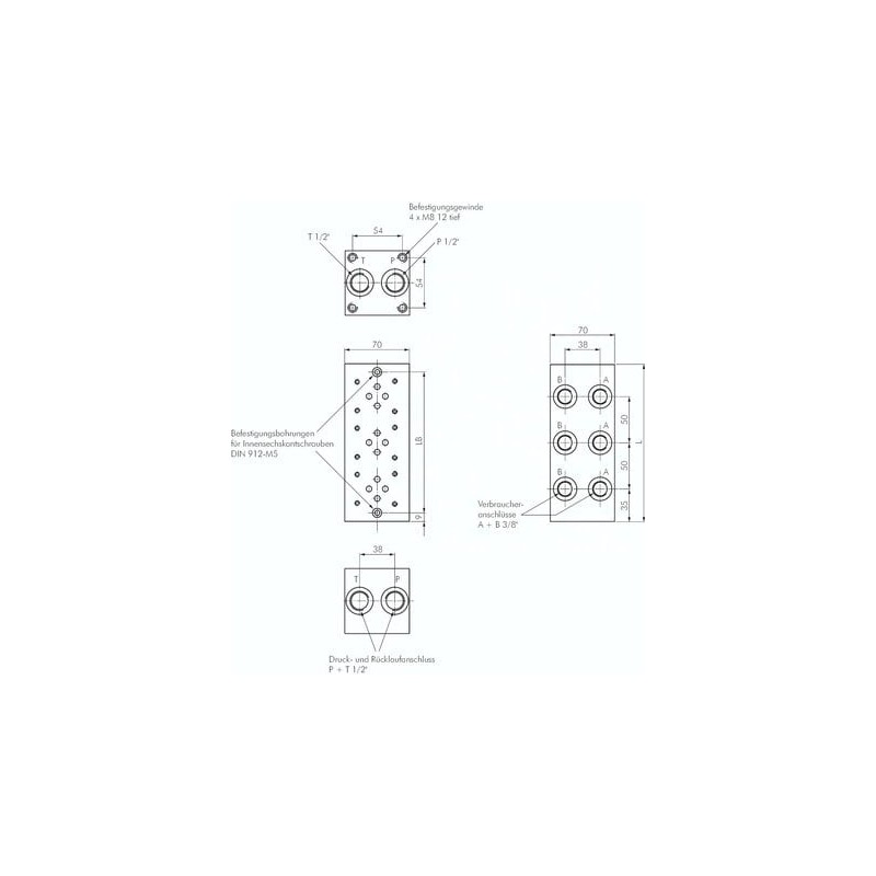 Plyta przylaczeniowa NG 6, 8-krotna