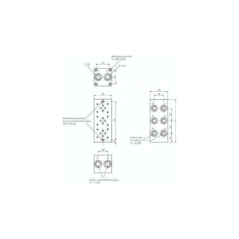 Plyta przylaczeniowa NG 6, 7-krotna