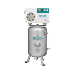 Sprężarka śrubowa 4kW 10 bar na ocynkowanym pionowym zbiorniku 270 litrów, seria RSD-B ST - RENNER