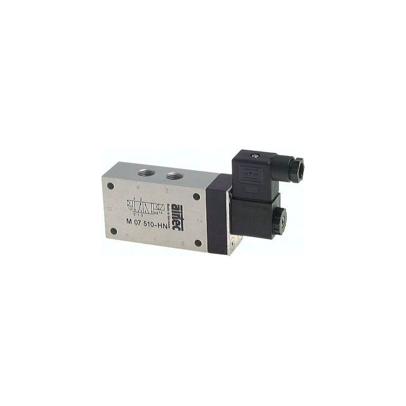 Zawór elektromagnetyczny G 1/2"Airtec 5/2-drogowy  Sprezyna, 24 V