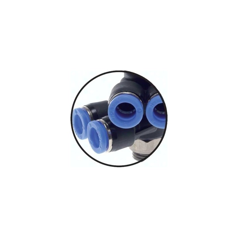 Rozdzielacz wtykowy 6-krotny G1/2-12 (oring)