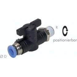 Zawór kulowy wtykowy R1/4-10 gw. zew. (teflon)