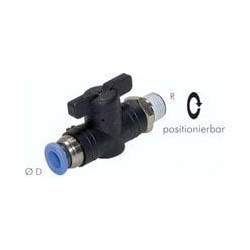 Zawór kulowy wtykowy R1/2-12 gw. zew. (teflon)