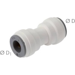 Gerader Steckanschluss 5/16" (7.94 mm)-1/4" (6,35 mm), IQS-LE (EPDM-Dichtung)