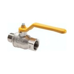 Zawór kulowy, mosiądz, do gazu, atest DVGW, R/Rp3/8 (GZ/GW), PN50