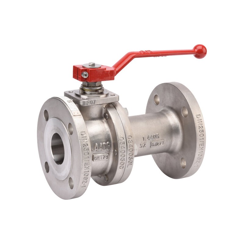 Zawór kulowy nierdzewny  316IIT DINF1 DN65 PN16  kula F316/PTFE