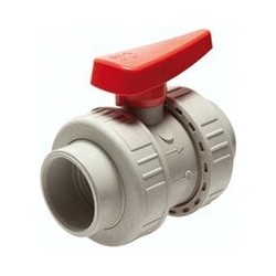 Zawór kulowy z mufami do spawania, PP-H/EPDM, 63mm, wersja przemysłowa