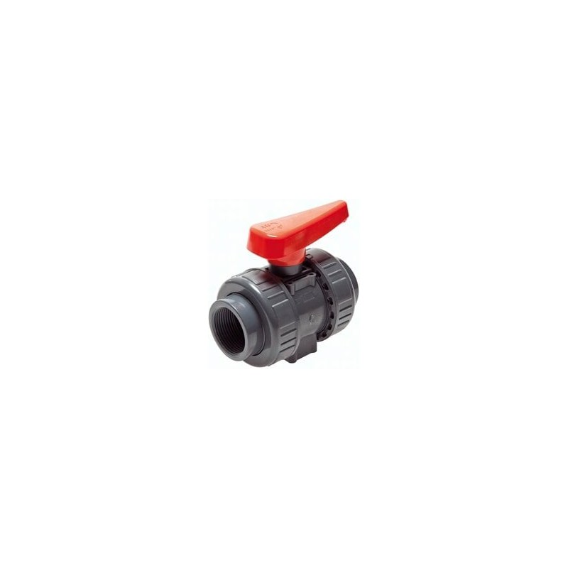 Zawór kulowy, PVCU/EPDM, Rp 1/2", wersja przemysłowa