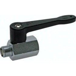 Zawór kulowy mini, z długą rączką, G1/2(GW/GZ), PN15