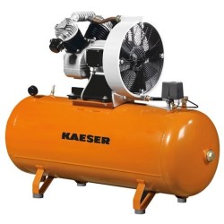 Kompresor tłokowy EUROCOMP 750l/min, 15bar, 5,5kW, zbiornik poziomy- Kaeser