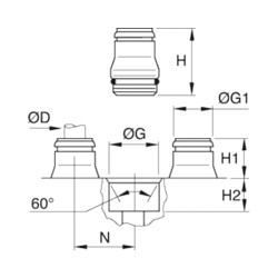 Złącze CARTRIDGE 8 mm (3800 08 00) - Legris
