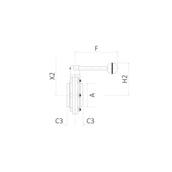 Zawór motylkowy GEA DN100 GEA T-smart 711 GEA Hygienic Butterfly Valve Type 711, Weld/Weld, 316L/EPDM, DIN, bez uchwytu, DN 100,