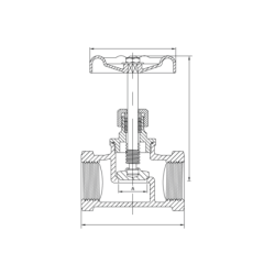 Zasuwa odcinająca 1 1/4" / DN 32, 316, PN16, DN 32, GW/GW BSP
