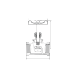 Zasuwa odcinająca 1 1/4" / DN 32, 316, PN16, DN 32, GW/GW BSP