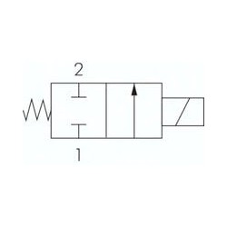 Elektrozawór 2/2 G 1-1/4" (NC), Viton, 230 V AC