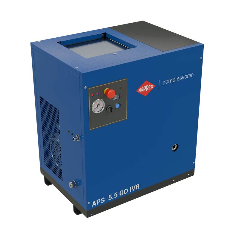 Kompresor śrubowy APS 5.5 GO IVR 5.5 KM / 4 kW 10 bar 264-468 l/min