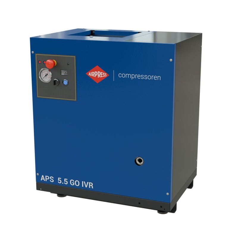 Kompresor śrubowy APS 5.5 GO IVR 5.5 KM / 4 kW 10 bar 264-468 l/min