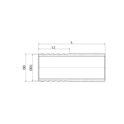 Tuleja do węża do spawania 3" x 110 mm, 316L