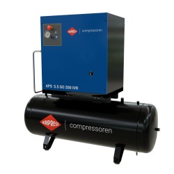 Kompresor śrubowy APS 5.5 GO 200 Combi IVR 5.5 KM / 4 kW 10 bar 264-468 l/min 200 l
