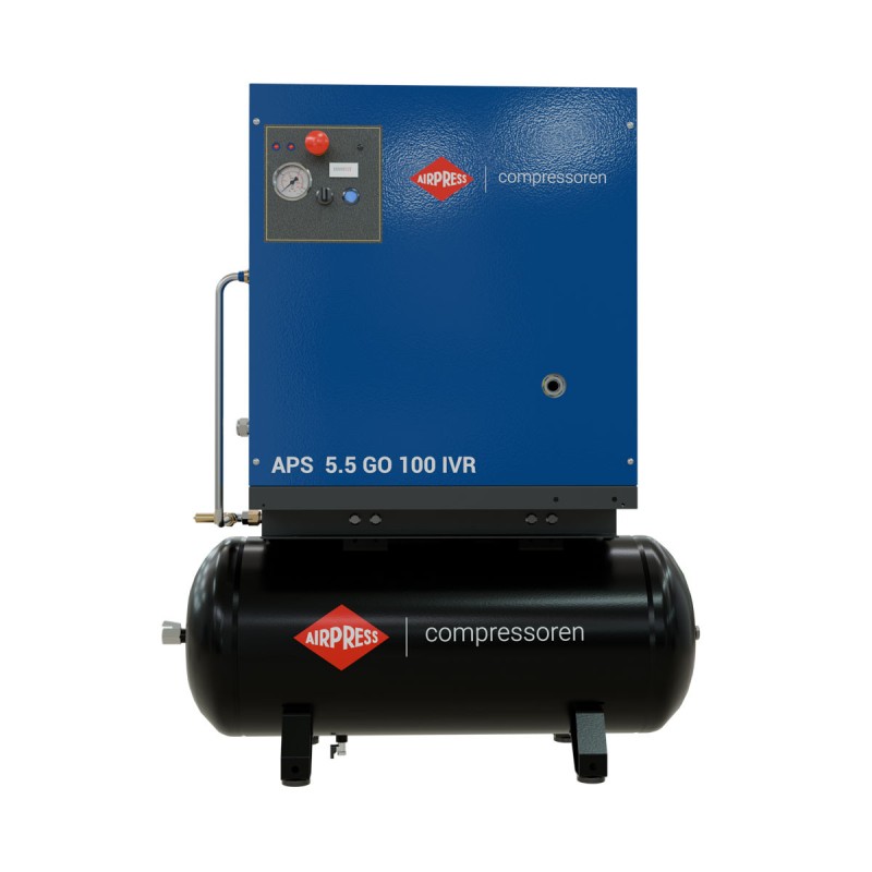 Kompresor śrubowy APS 5.5 GO 100 Combi IVR  5.5 KM / 4 kW 10 bar 264-468 l/min 100 l