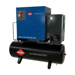 Kompresor śrubowy APS 5.5 GO 200 Combi Dry IVR 5.5 KM / 4 kW 10 bar 264-468 l/min 200 l