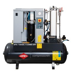 Kompresor śrubowy APS 7 Basic i-Combi Dry 10 bar 7.5 KM/5.5 kW 780 l/min 200 l z adsorpcyjnym zestawem filtracyjnym OFAG4