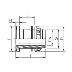 Tuleja pojemnika G 1/2 (GZ), PP