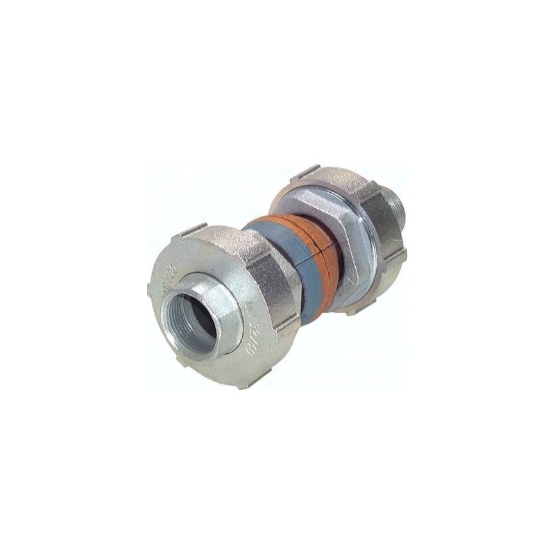 Kompensator z gwintami, DN40, R 1 1/2"(GZ)/G 1 1/4"(GW), NBR