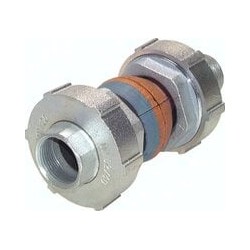 Kompensator z gwintami, DN40, R 1 1/2"(GZ)/G 1 1/4"(GW), NBR