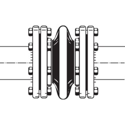 Kompensator, DN20/PN16, Edelstahl 1.4404