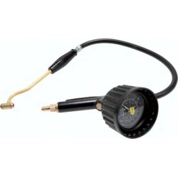 Pistolet do pompowania kól skalibrowany, 0 - 12 bar, Stacje benzynowe wtyczki